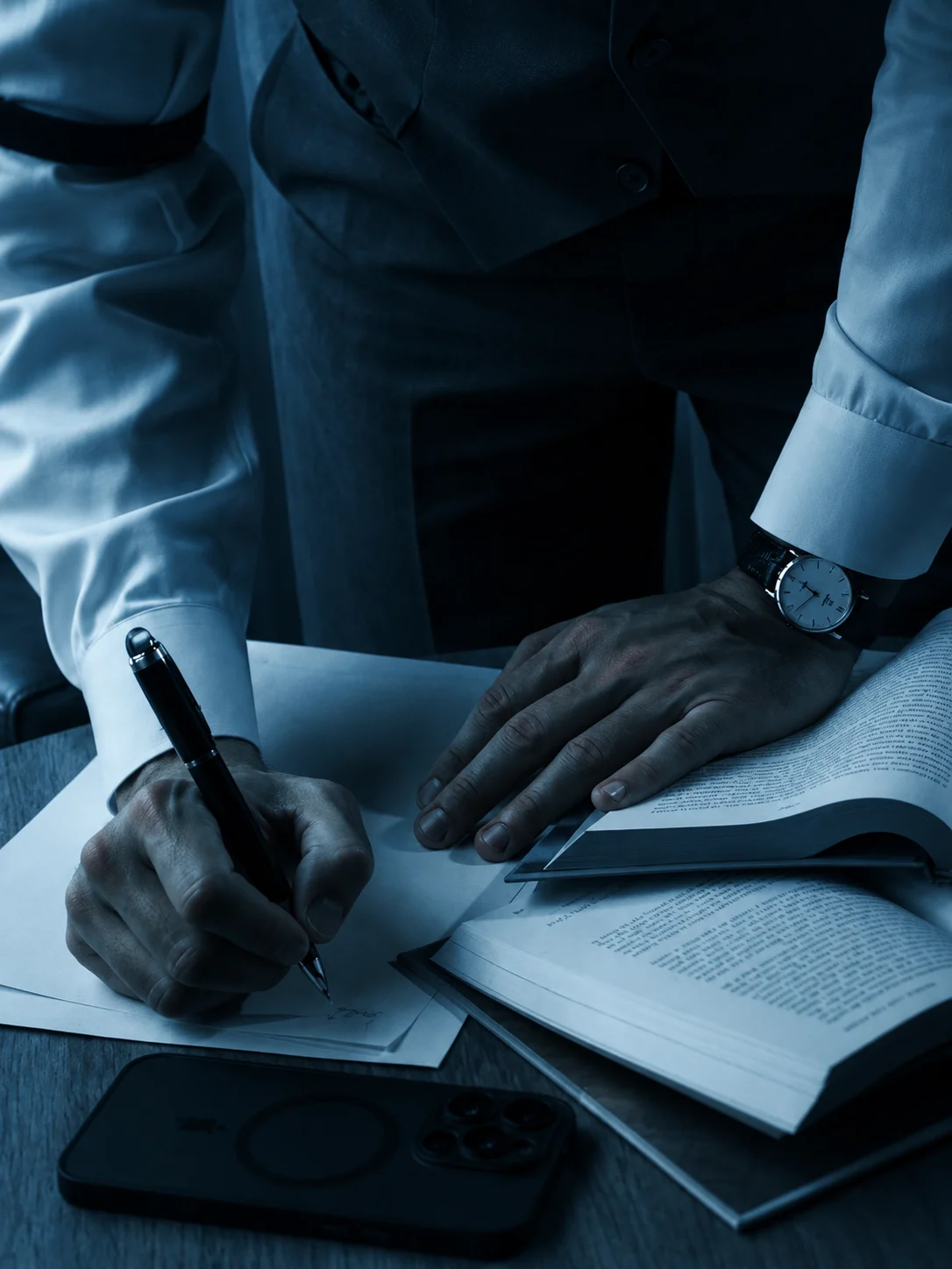 Signing a legal agreement